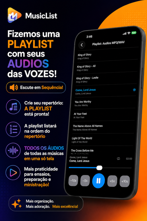 Player de Áudios MusicList